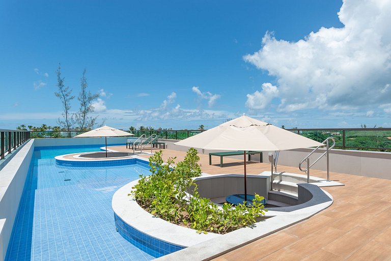 Flat & cobertura c/ piscina no centro - P305