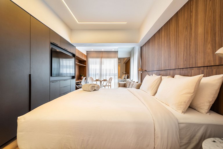 Studio Sofisticado c/ Piscina e Academia - Z316