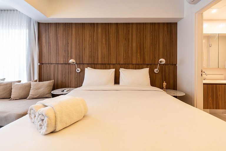 Studio Sofisticado c/ Piscina e Academia - Z316