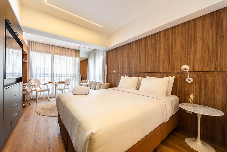 Studio Sofisticado c/ Piscina e Academia - Z316