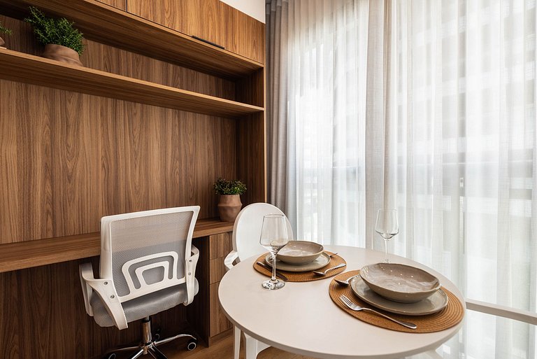 Studio Sofisticado c/ Piscina e Academia - Z316