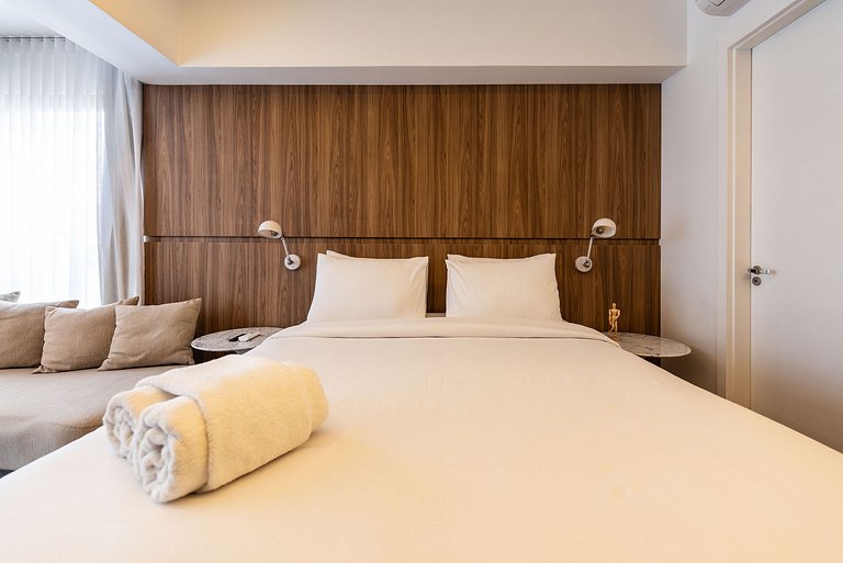 Studio Sofisticado c/ Piscina e Academia - Z316