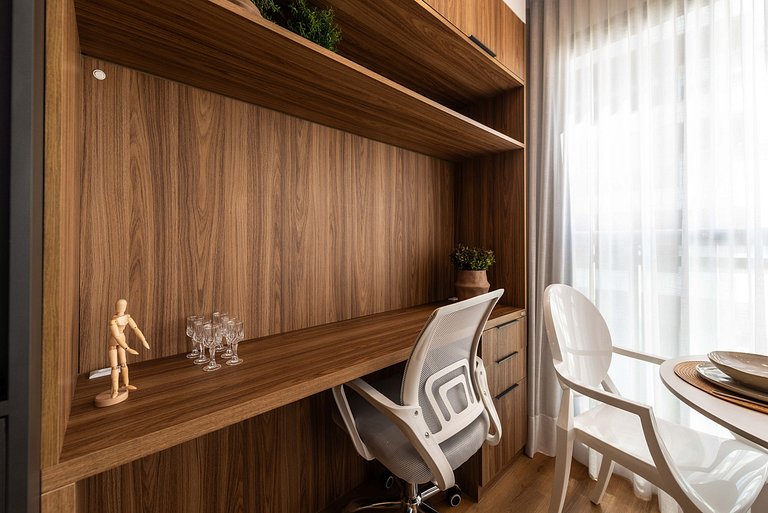 Studio Sofisticado c/ Piscina e Academia - Z316