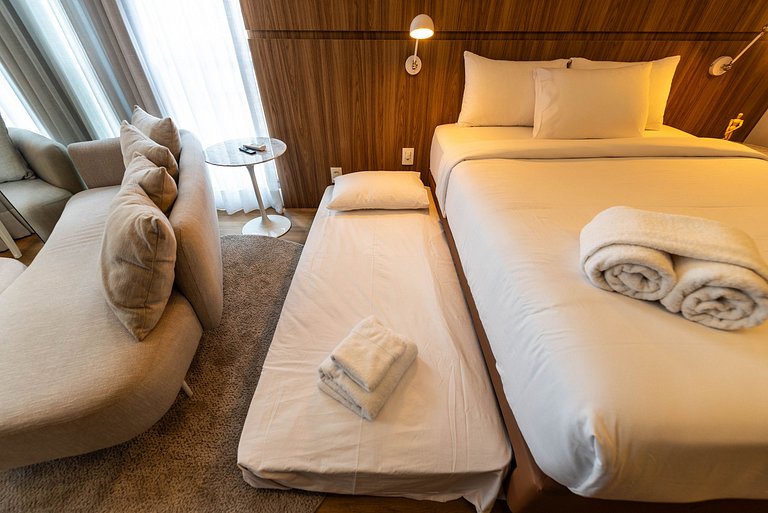 Studio Sofisticado c/ Piscina e Academia - Z316