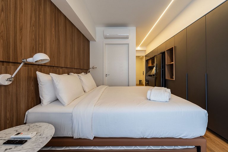 Studio Sofisticado c/ Piscina e Academia - Z316