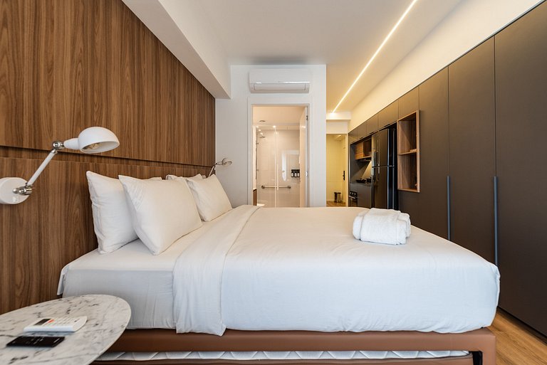 Studio Sofisticado c/ Piscina e Academia - Z316