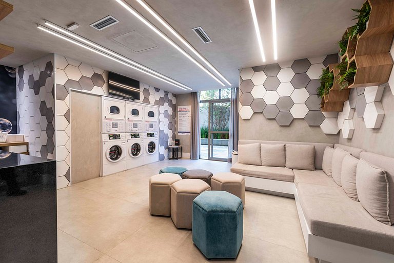 Studio Sofisticado c/ Piscina e Academia - Z316