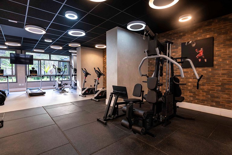 Studio Sofisticado c/ Piscina e Academia - Z316