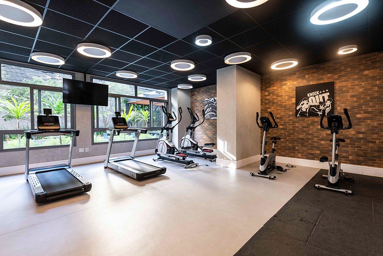 Studio Sofisticado c/ Piscina e Academia - Z316