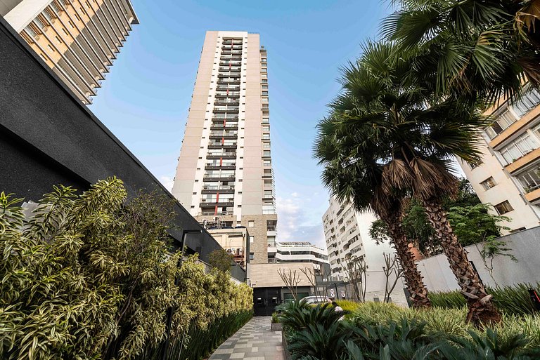 Studio Sofisticado c/ Piscina e Academia - Z316