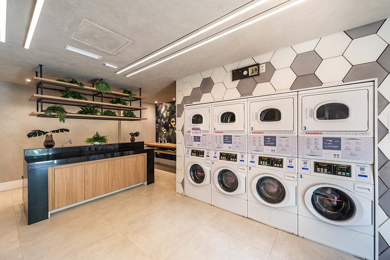 Studio Sofisticado c/ Piscina e Academia - Z316