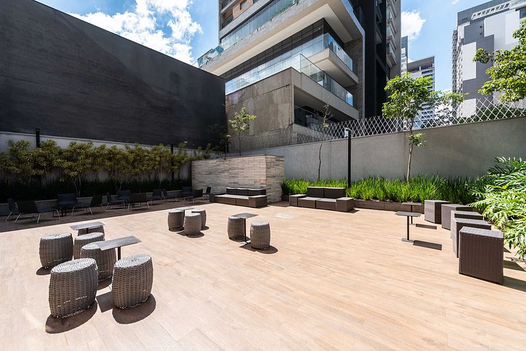 Studio Sofisticado c/ Piscina e Academia - Z316