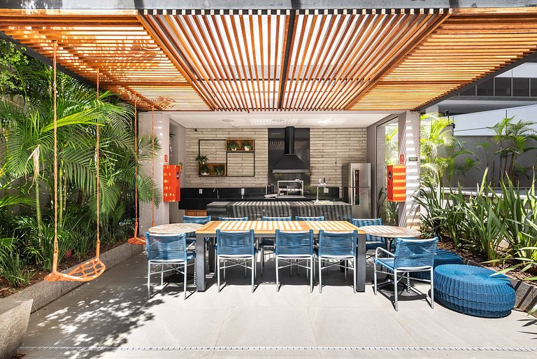 Studio Sofisticado c/ Piscina e Academia - Z316