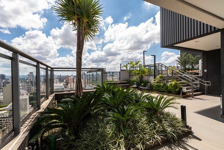 Studio Sofisticado c/ Piscina e Academia - Z316