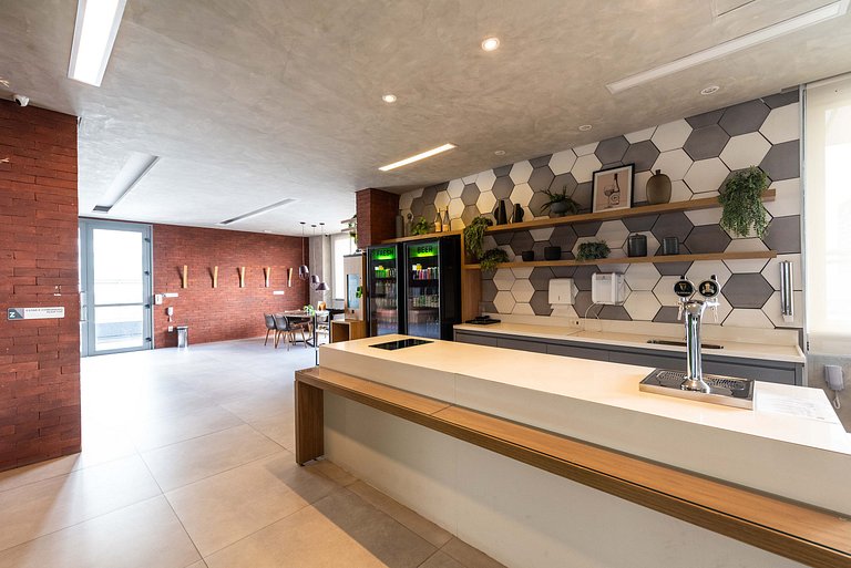 Studio Sofisticado c/ Piscina e Academia - Z316