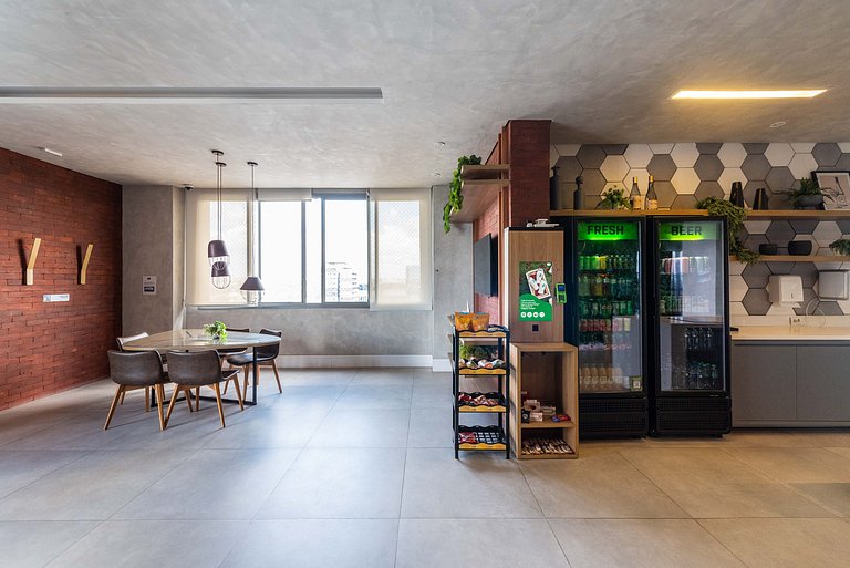 Studio Sofisticado c/ Piscina e Academia - Z316