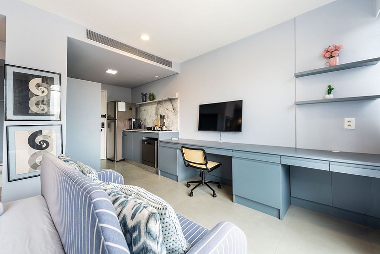 Studio em Pinheiros c/ piscina rooftop - P607