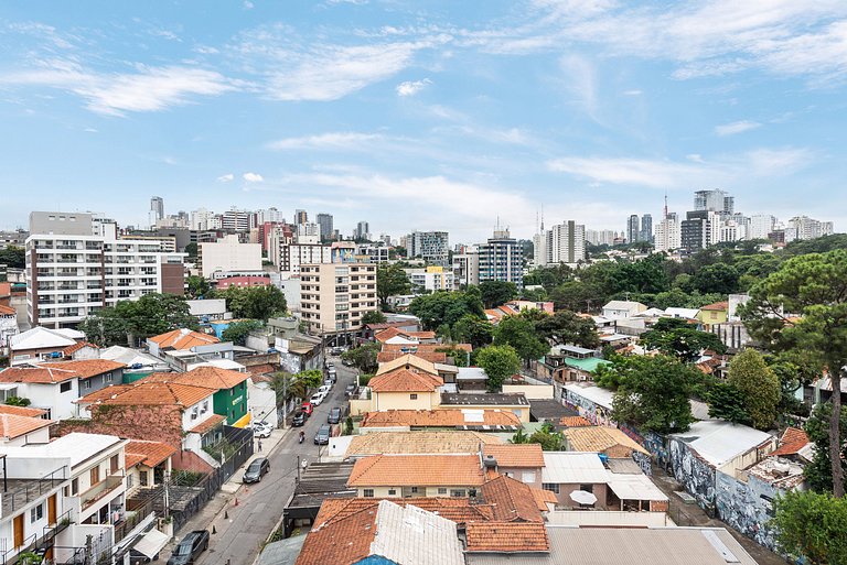 Studio em Pinheiros c/ piscina rooftop - P607