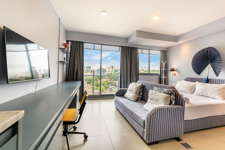 Studio em Pinheiros c/ piscina rooftop - P607