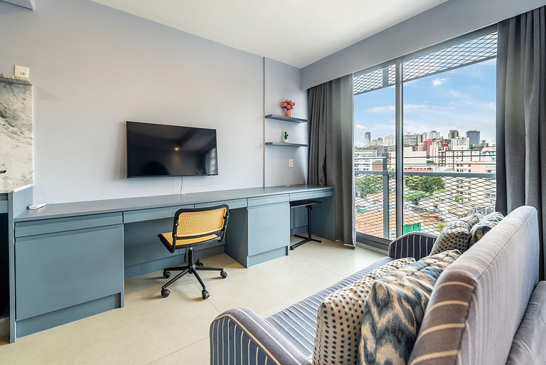 Studio em Pinheiros c/ piscina rooftop - P607