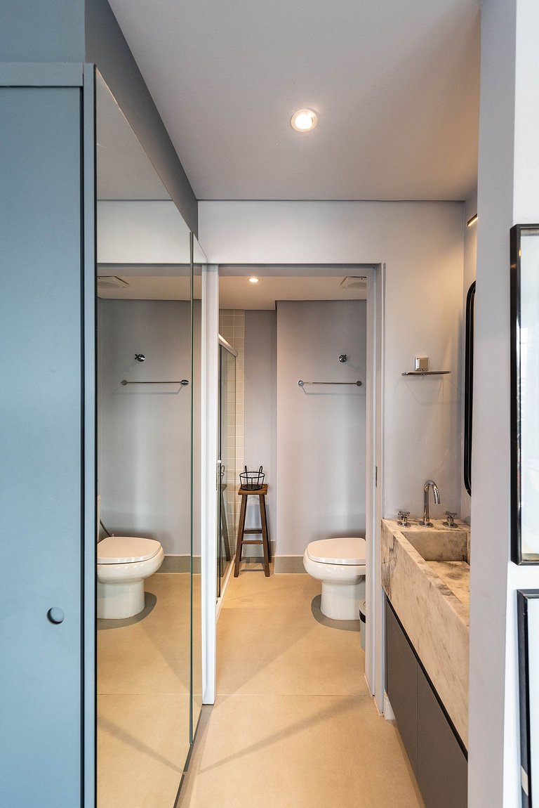 Studio em Pinheiros c/ piscina rooftop - P607