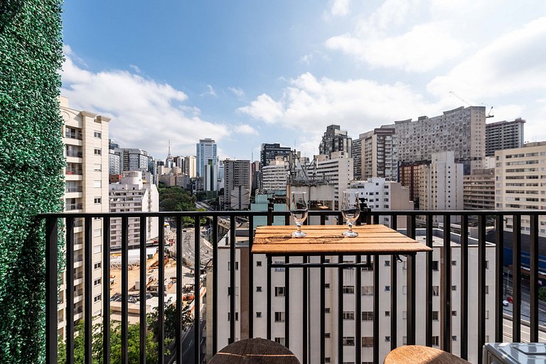 Studio Completo na Bela Vista c/ Piscina - SV1102