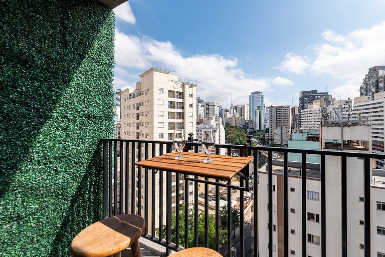 Studio Completo na Bela Vista c/ Piscina - SV1102