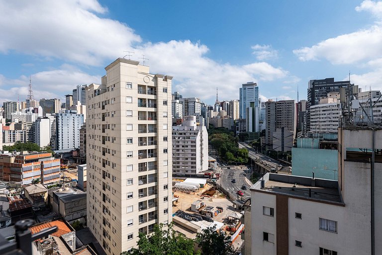 Studio Completo na Bela Vista c/ Piscina - SV1102