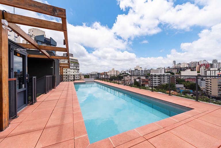 Studio em Pinheiros c/ Vista Espetacular - PG508