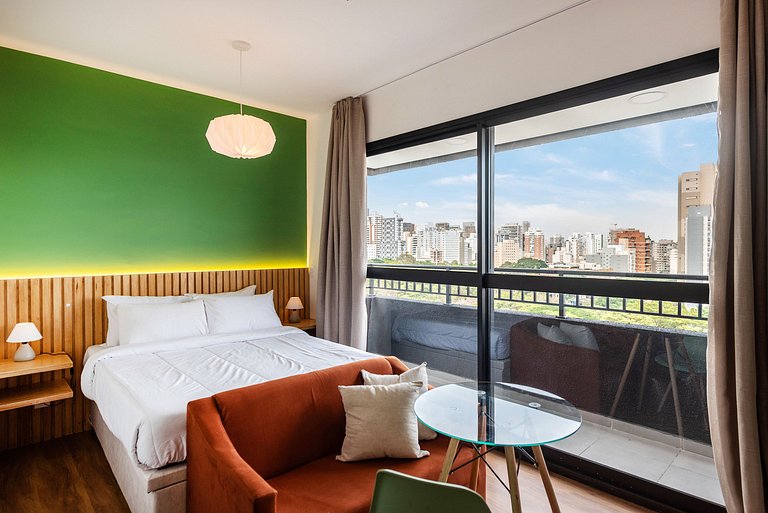 Studio c/ Piscina Rooftop | Pinheiros -M121