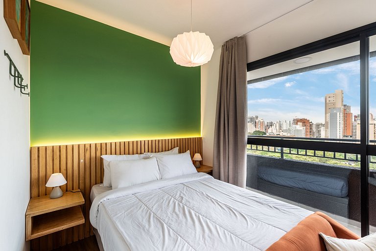 Studio c/ Piscina Rooftop | Pinheiros -M121
