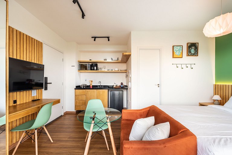 Studio c/ Piscina Rooftop | Pinheiros -M121