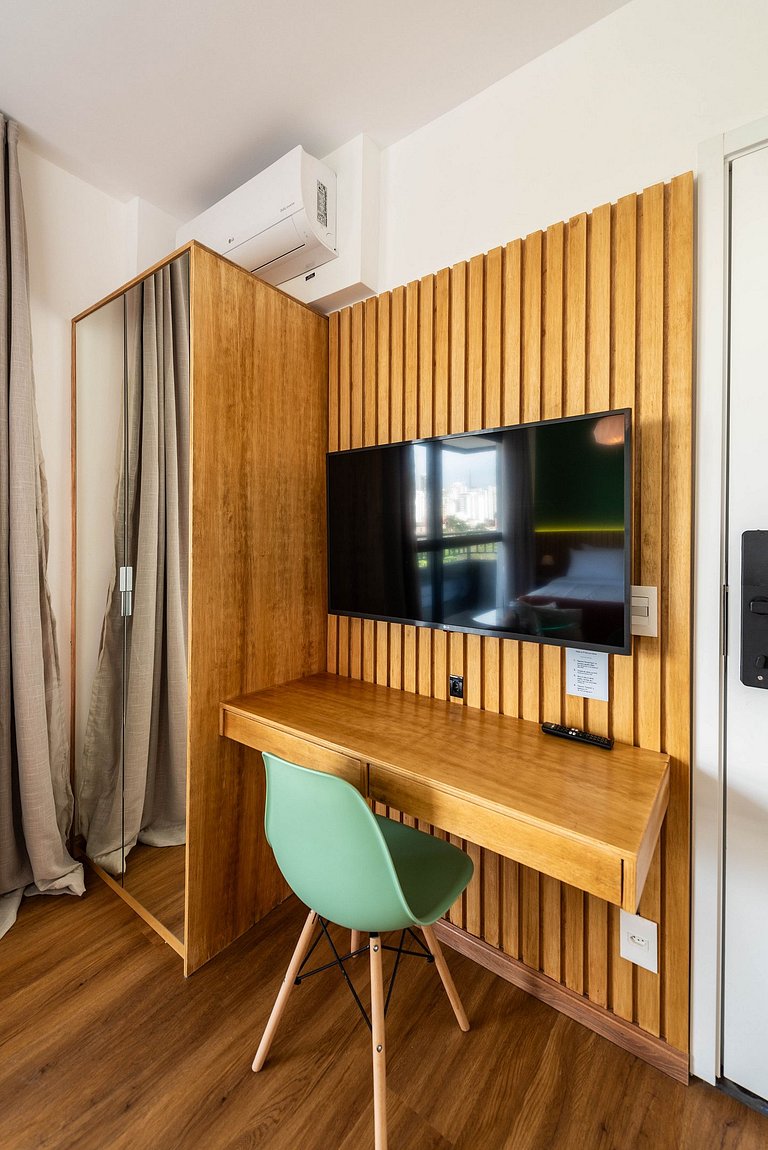 Studio c/ Piscina Rooftop | Pinheiros -M121