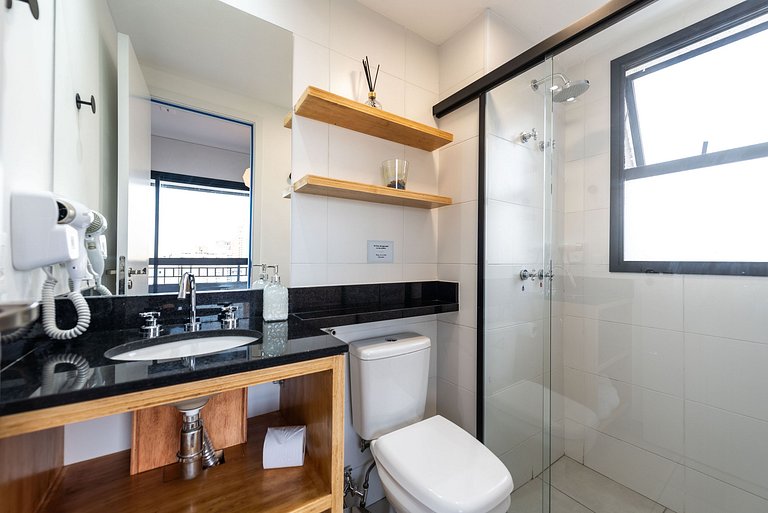 Studio c/ Piscina Rooftop | Pinheiros -M121