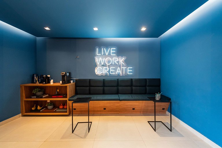 Studio c/ Piscina Rooftop | Pinheiros -M121