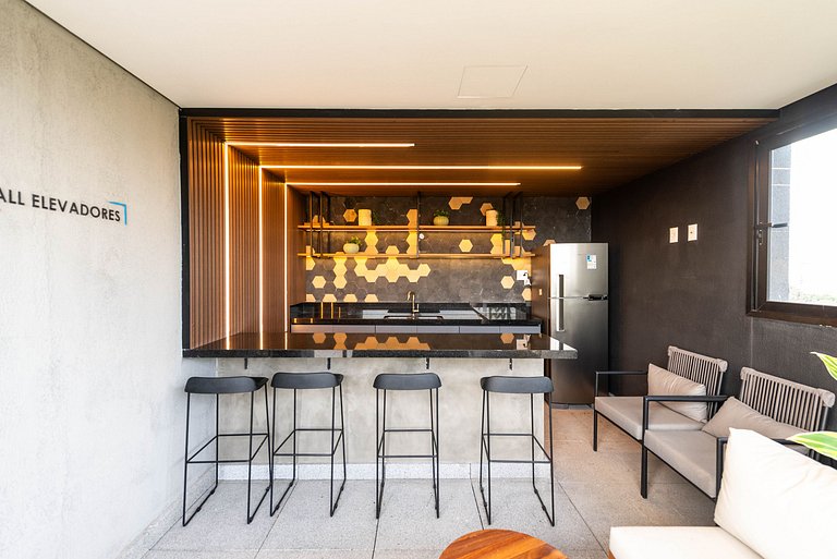 Studio c/ Piscina Rooftop | Pinheiros -M121