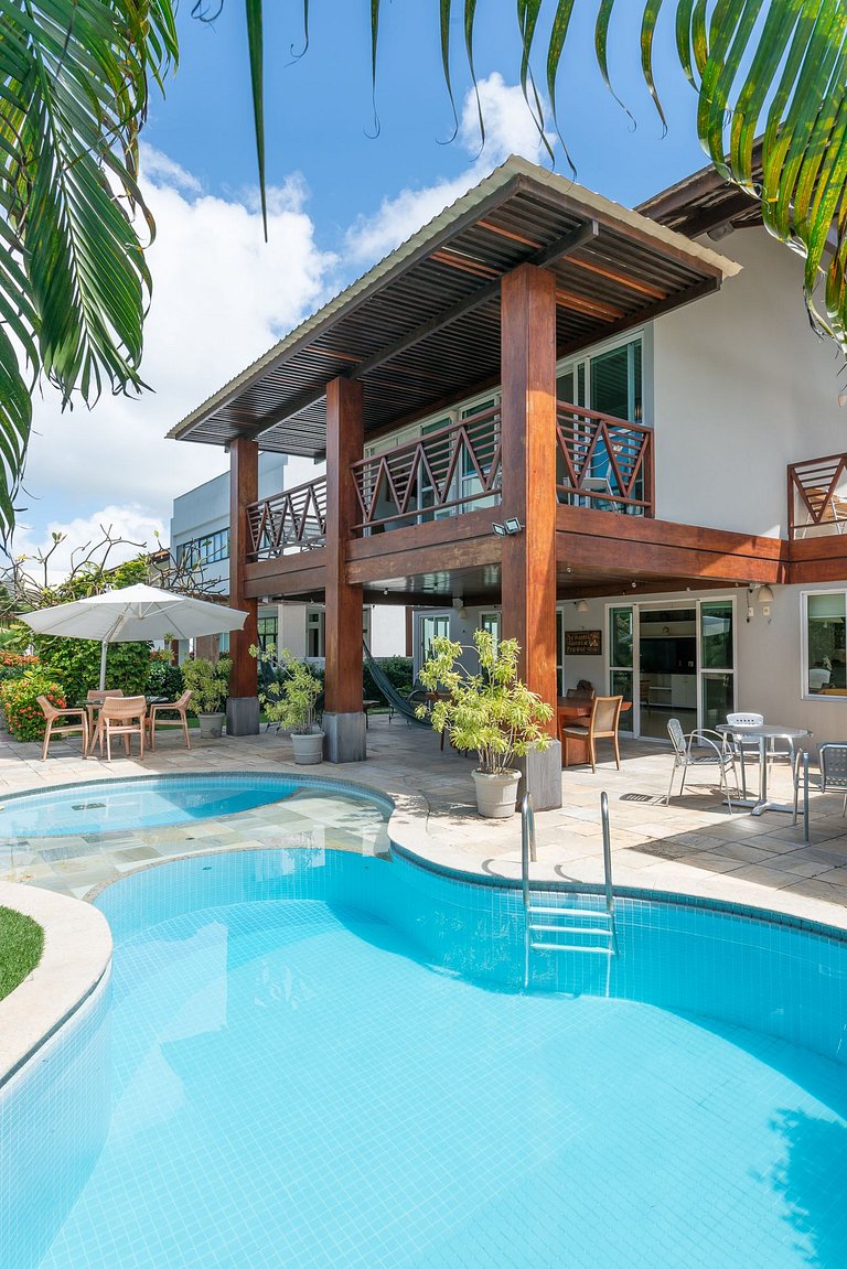 Casa Pé na Areia c/ Lazer Completo - CM