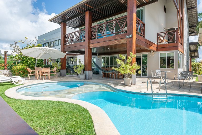 Casa Pé na Areia c/ Lazer Completo - CM
